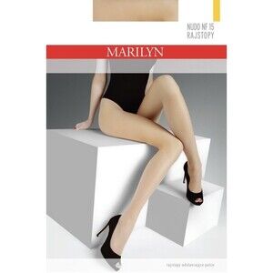 Marilyn Nude Open-Toe Tights Size Large
